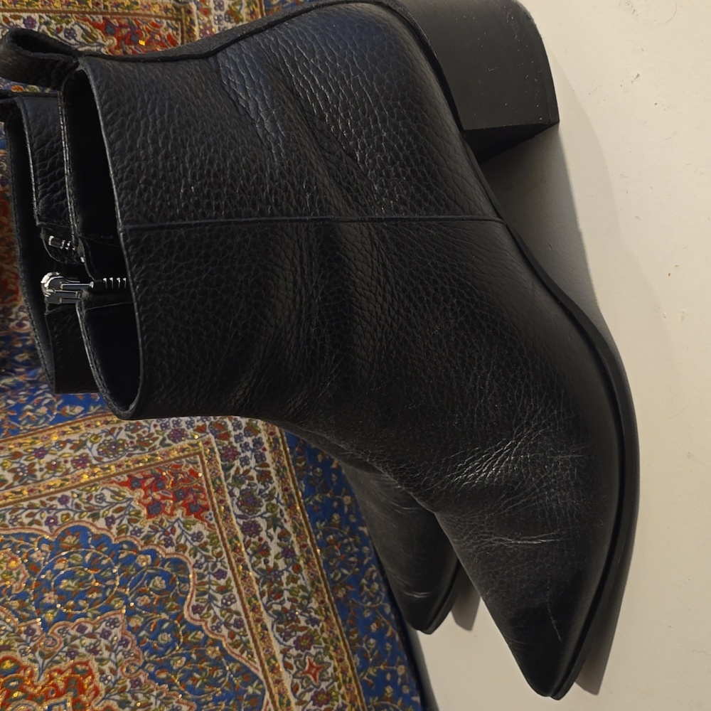 Everlane Pebbled Leather Ankle Boots View 2
